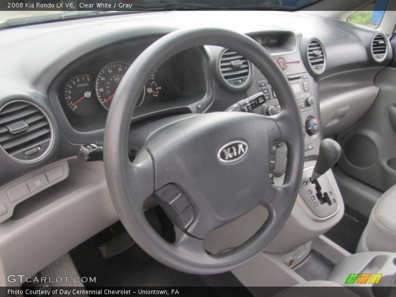 Clear White / Gray 2008 Kia Rondo LX V6