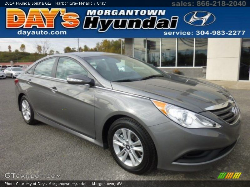 Harbor Gray Metallic / Gray 2014 Hyundai Sonata GLS