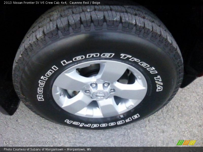 Cayenne Red / Beige 2013 Nissan Frontier SV V6 Crew Cab 4x4