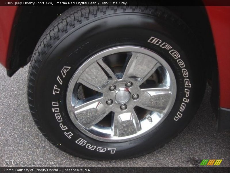 Inferno Red Crystal Pearl / Dark Slate Gray 2009 Jeep Liberty Sport 4x4