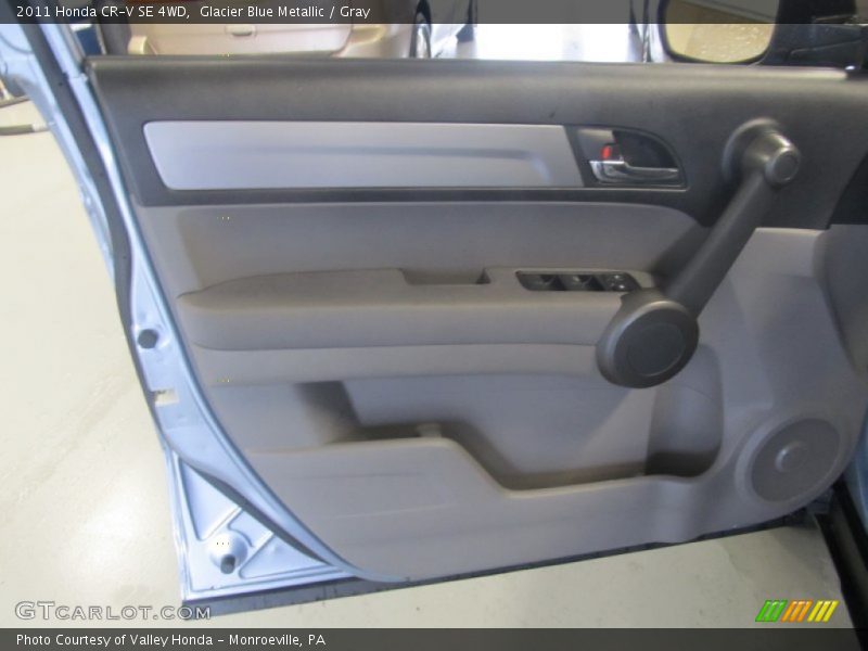 Glacier Blue Metallic / Gray 2011 Honda CR-V SE 4WD