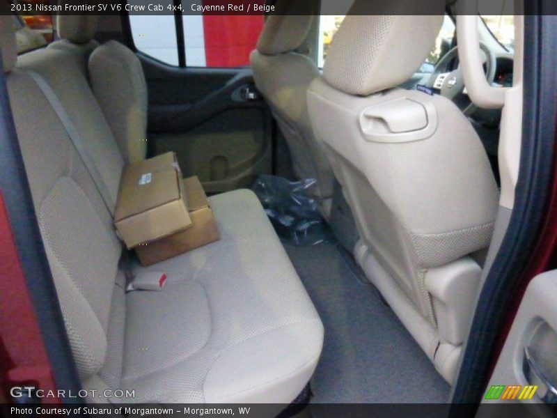 Cayenne Red / Beige 2013 Nissan Frontier SV V6 Crew Cab 4x4