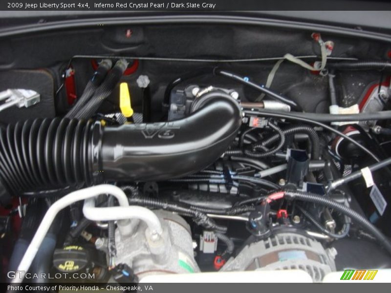 Inferno Red Crystal Pearl / Dark Slate Gray 2009 Jeep Liberty Sport 4x4