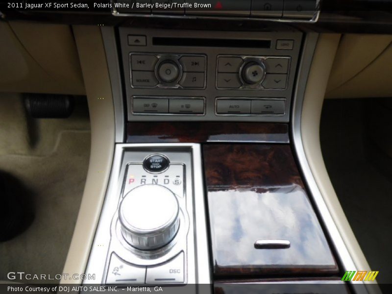 Polaris White / Barley Beige/Truffle Brown 2011 Jaguar XF Sport Sedan
