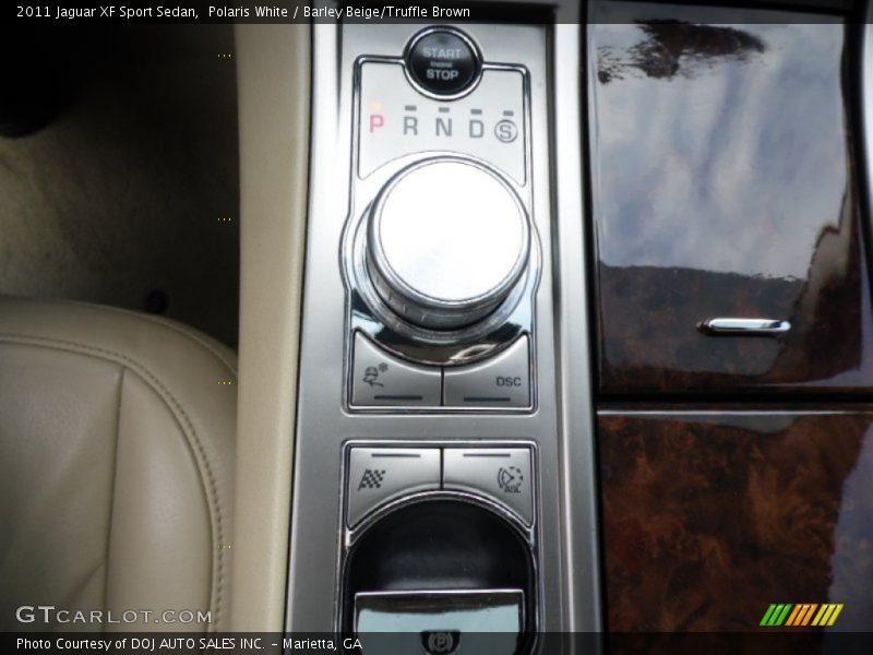 Polaris White / Barley Beige/Truffle Brown 2011 Jaguar XF Sport Sedan