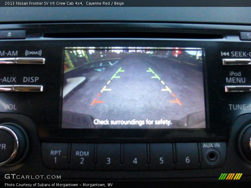 Cayenne Red / Beige 2013 Nissan Frontier SV V6 Crew Cab 4x4