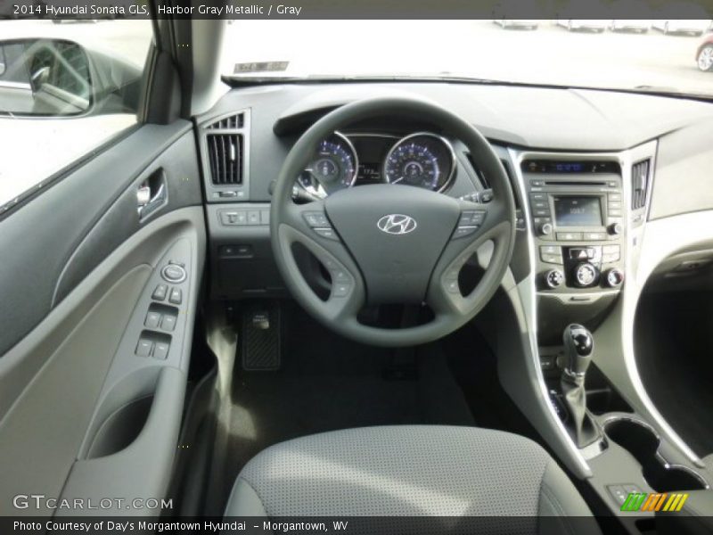 Harbor Gray Metallic / Gray 2014 Hyundai Sonata GLS