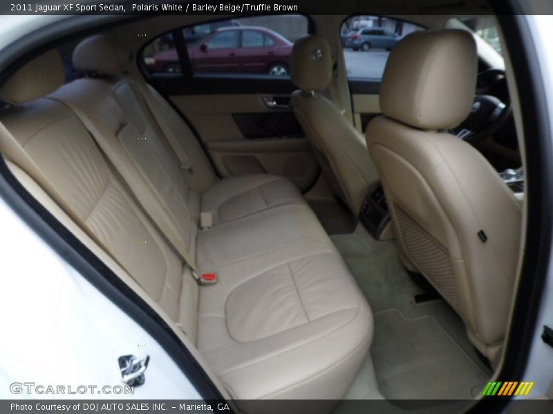 Polaris White / Barley Beige/Truffle Brown 2011 Jaguar XF Sport Sedan