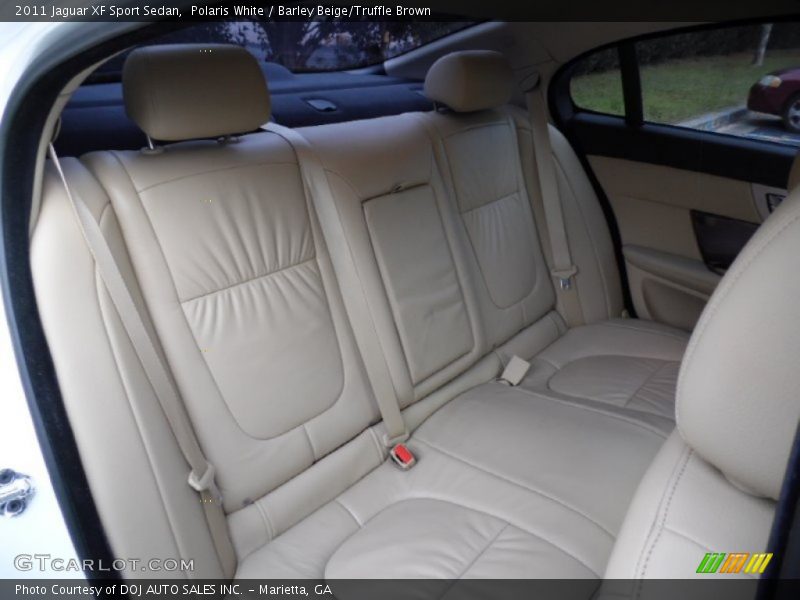 Polaris White / Barley Beige/Truffle Brown 2011 Jaguar XF Sport Sedan