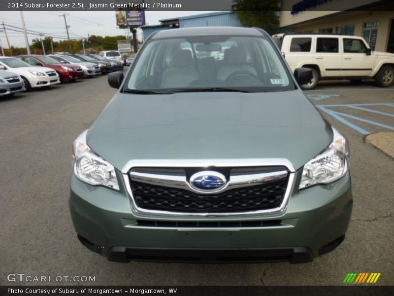 Jasmin Green Metallic / Platinum 2014 Subaru Forester 2.5i