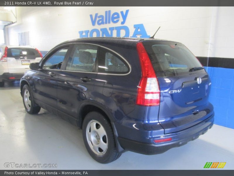 Royal Blue Pearl / Gray 2011 Honda CR-V LX 4WD