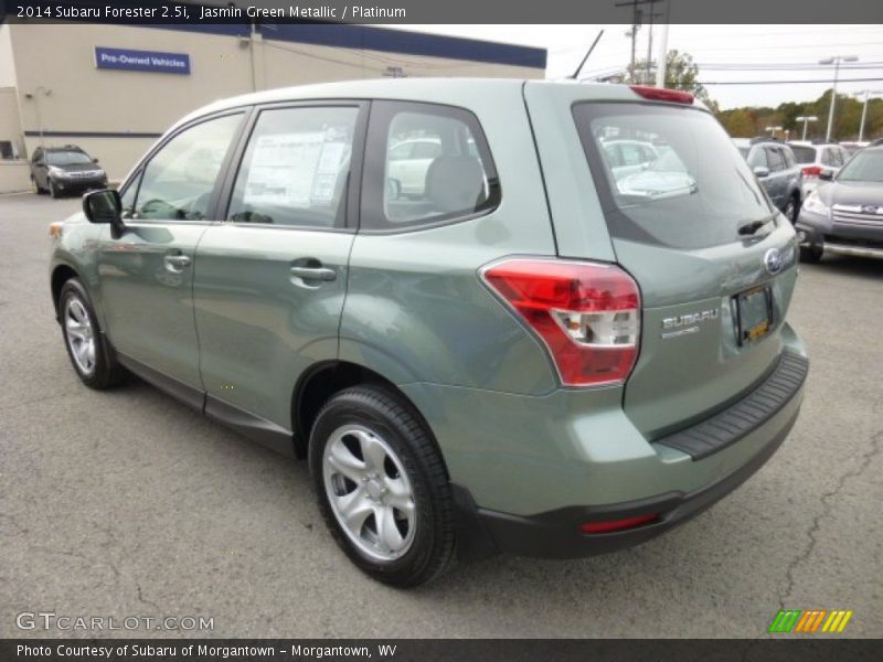 Jasmin Green Metallic / Platinum 2014 Subaru Forester 2.5i