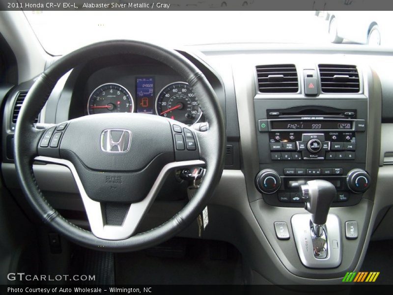 Alabaster Silver Metallic / Gray 2011 Honda CR-V EX-L