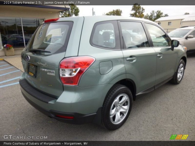 Jasmin Green Metallic / Platinum 2014 Subaru Forester 2.5i