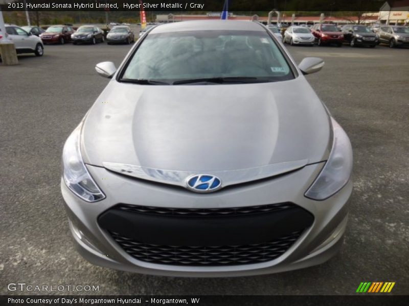 Hyper Silver Metallic / Gray 2013 Hyundai Sonata Hybrid Limited