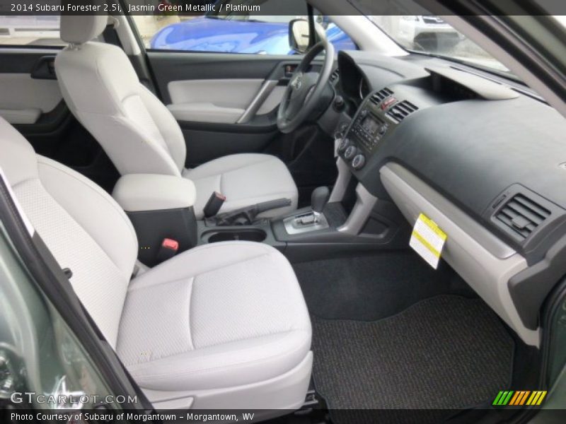 Jasmin Green Metallic / Platinum 2014 Subaru Forester 2.5i