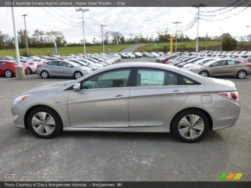 Hyper Silver Metallic / Gray 2013 Hyundai Sonata Hybrid Limited