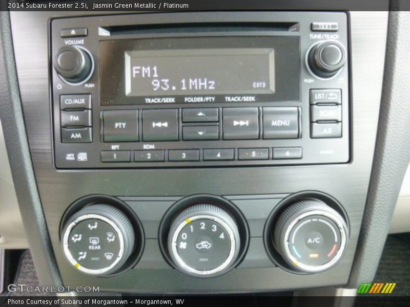 Jasmin Green Metallic / Platinum 2014 Subaru Forester 2.5i