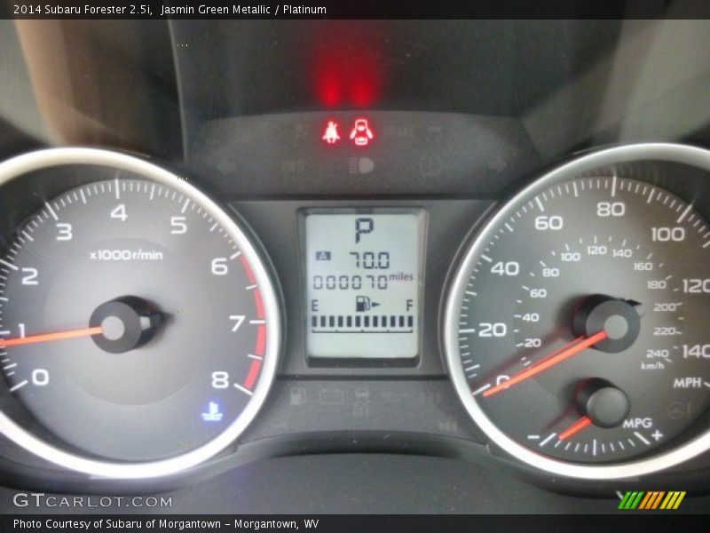 Jasmin Green Metallic / Platinum 2014 Subaru Forester 2.5i