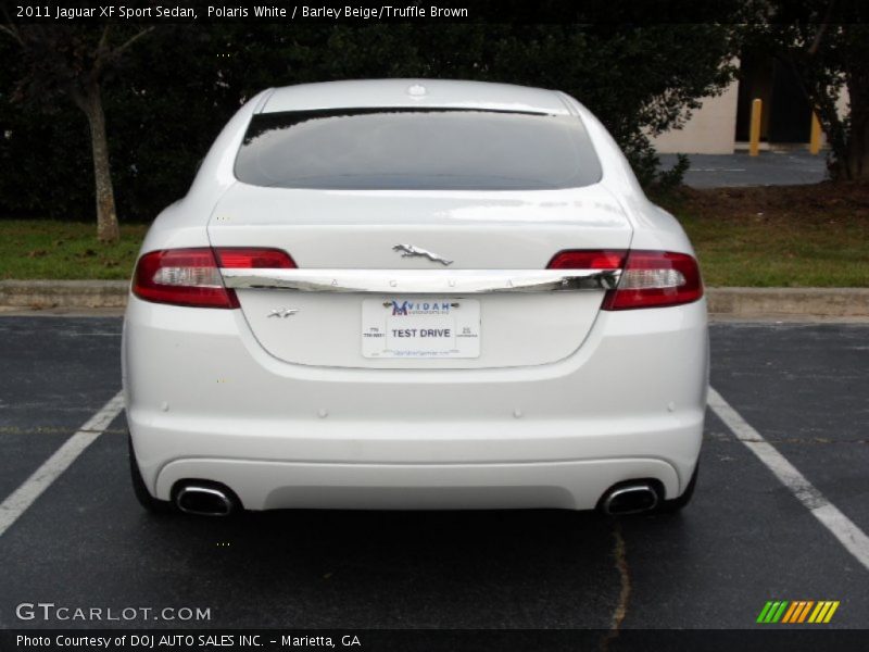 Polaris White / Barley Beige/Truffle Brown 2011 Jaguar XF Sport Sedan