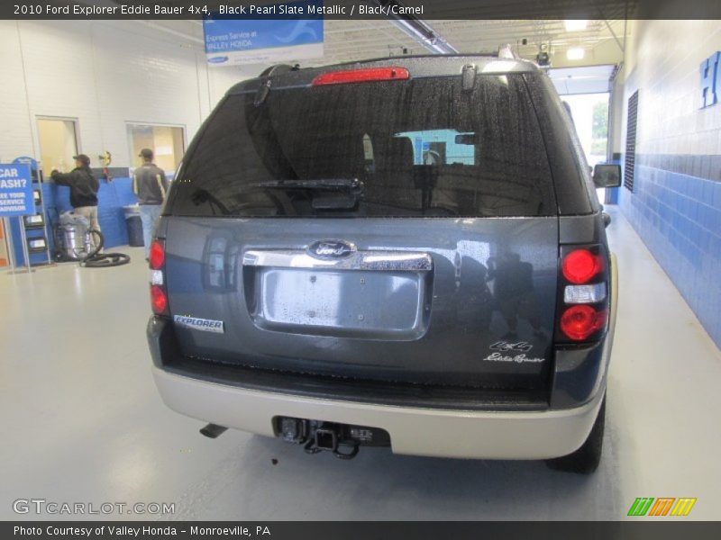Black Pearl Slate Metallic / Black/Camel 2010 Ford Explorer Eddie Bauer 4x4