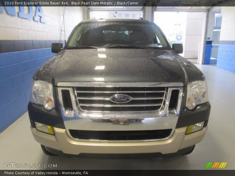 Black Pearl Slate Metallic / Black/Camel 2010 Ford Explorer Eddie Bauer 4x4