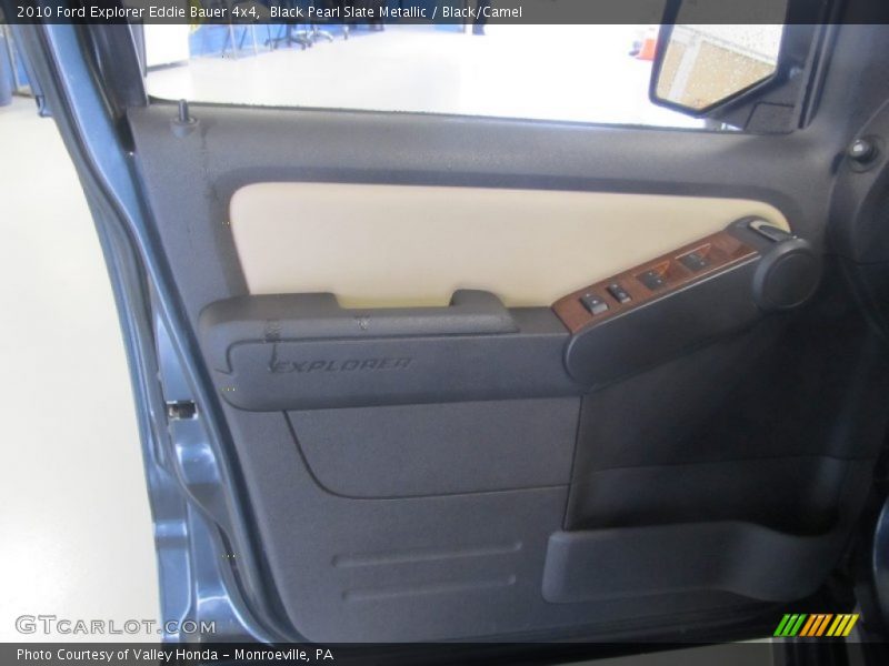 Black Pearl Slate Metallic / Black/Camel 2010 Ford Explorer Eddie Bauer 4x4