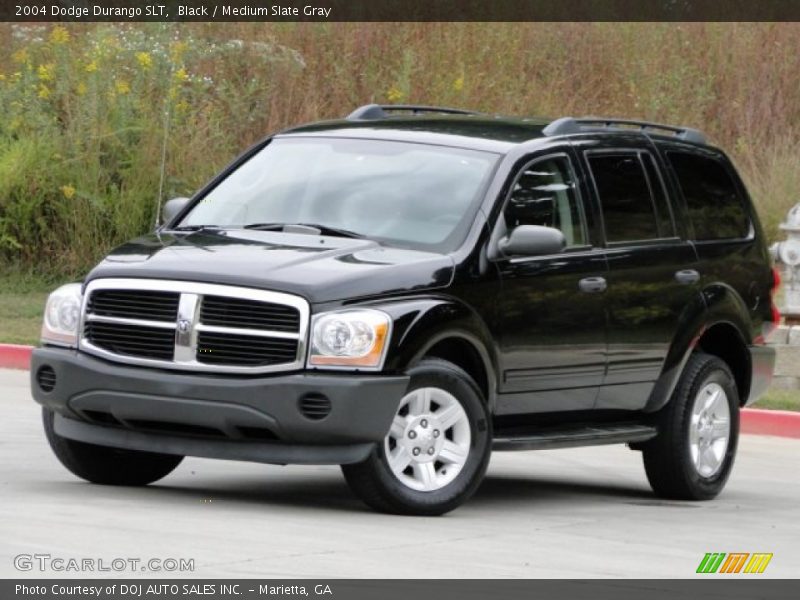 Black / Medium Slate Gray 2004 Dodge Durango SLT