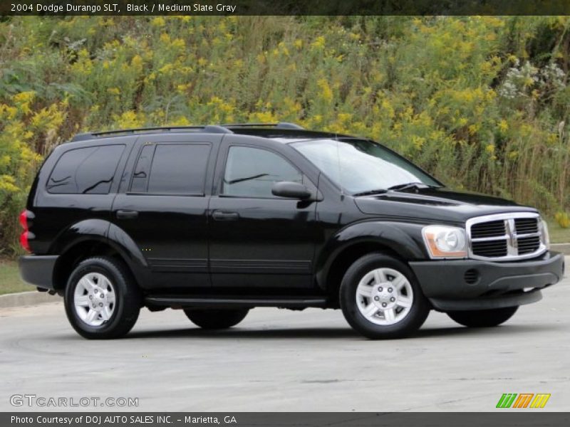 Black / Medium Slate Gray 2004 Dodge Durango SLT