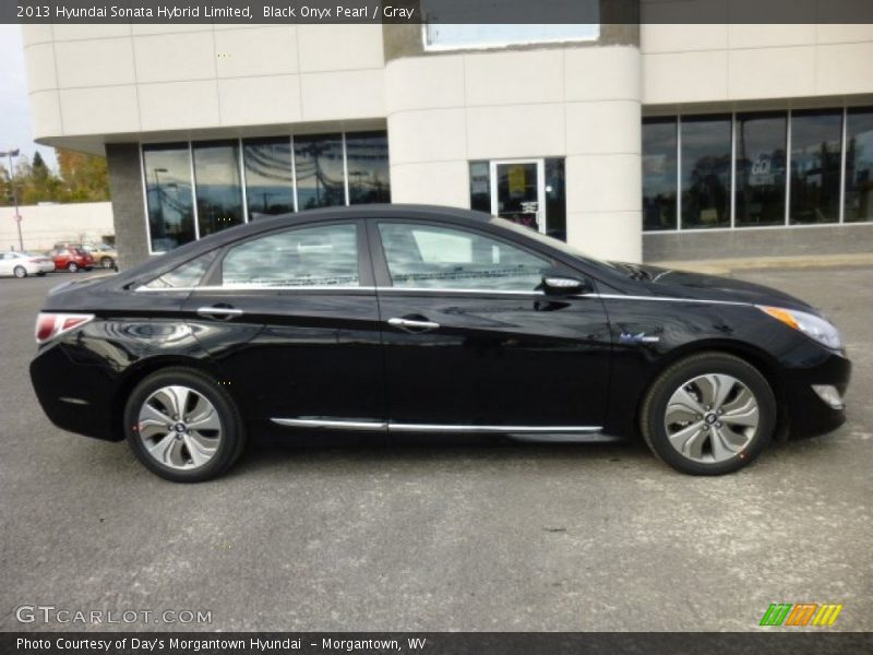 Black Onyx Pearl / Gray 2013 Hyundai Sonata Hybrid Limited