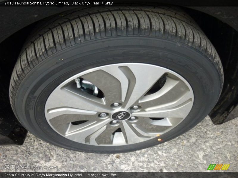 Black Onyx Pearl / Gray 2013 Hyundai Sonata Hybrid Limited