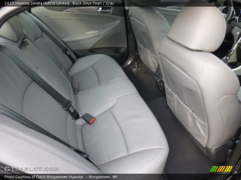 Black Onyx Pearl / Gray 2013 Hyundai Sonata Hybrid Limited