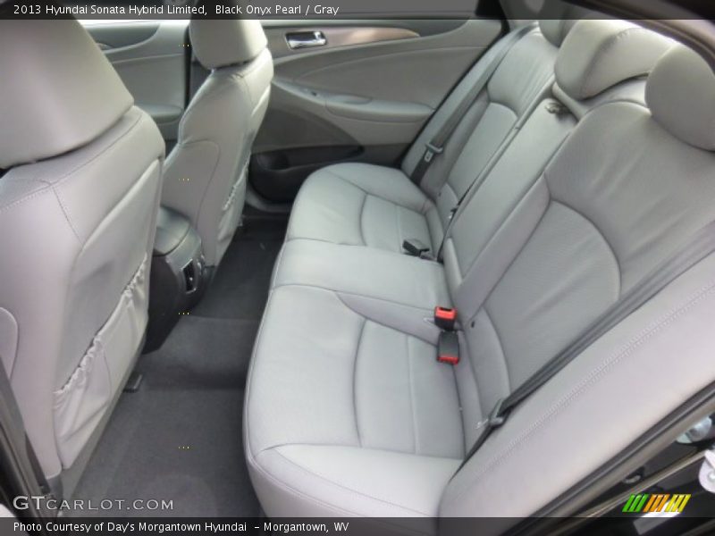Black Onyx Pearl / Gray 2013 Hyundai Sonata Hybrid Limited
