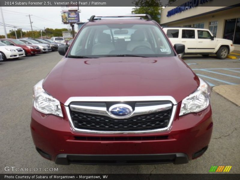 Venetian Red Pearl / Platinum 2014 Subaru Forester 2.5i