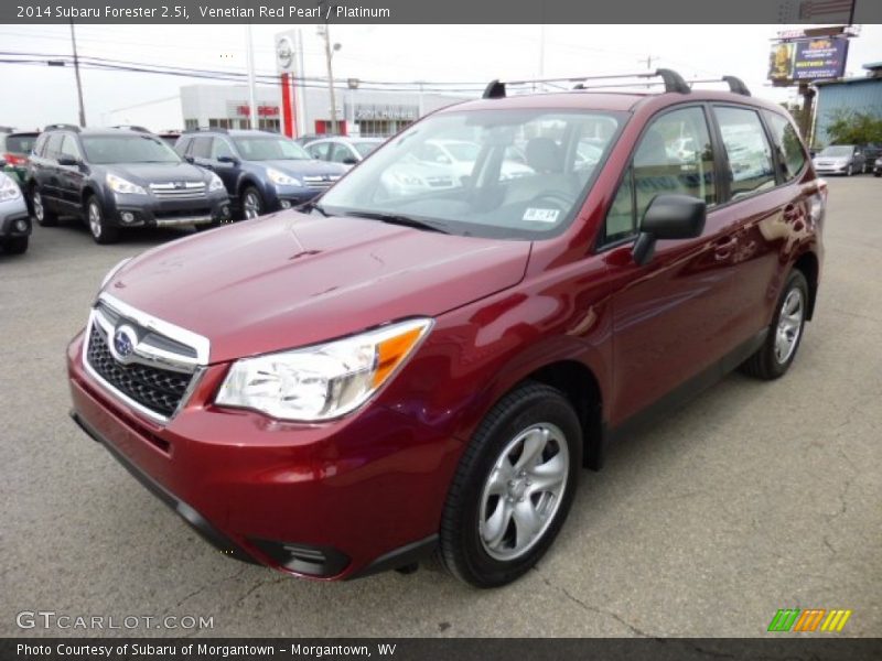 Venetian Red Pearl / Platinum 2014 Subaru Forester 2.5i