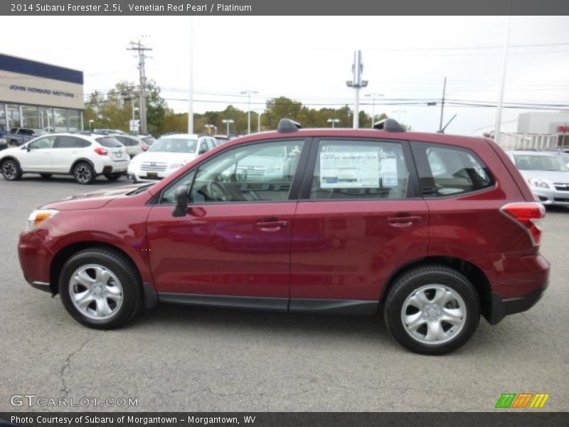 Venetian Red Pearl / Platinum 2014 Subaru Forester 2.5i