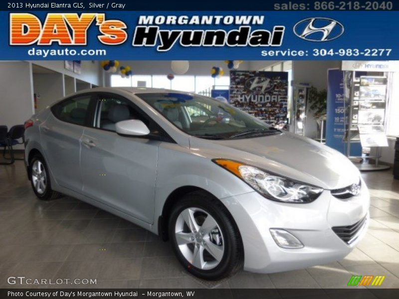 Silver / Gray 2013 Hyundai Elantra GLS
