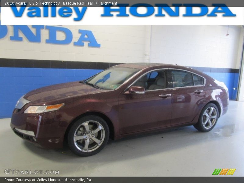 Basque Red Pearl / Parchment 2010 Acura TL 3.5 Technology