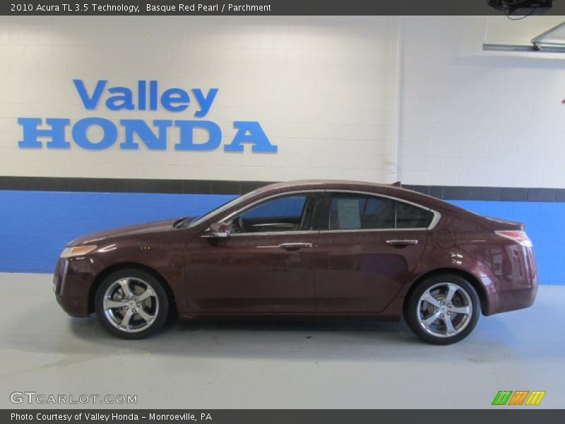 Basque Red Pearl / Parchment 2010 Acura TL 3.5 Technology