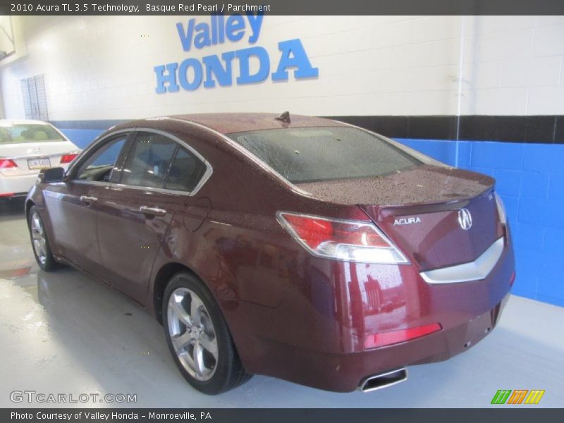 Basque Red Pearl / Parchment 2010 Acura TL 3.5 Technology