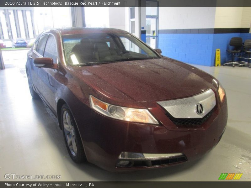 Basque Red Pearl / Parchment 2010 Acura TL 3.5 Technology
