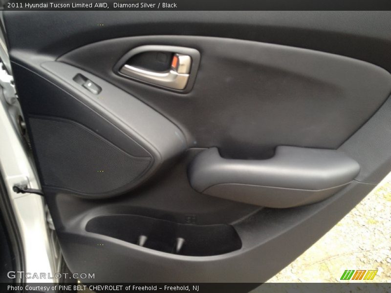 Diamond Silver / Black 2011 Hyundai Tucson Limited AWD