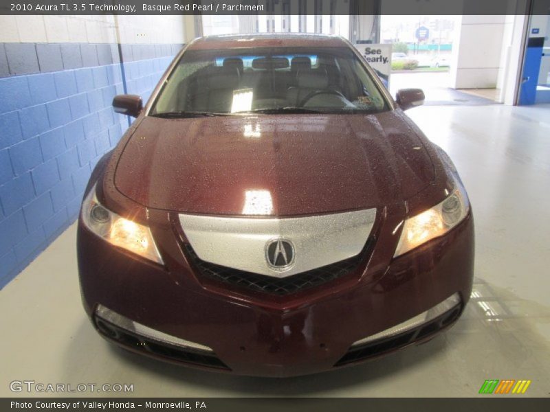 Basque Red Pearl / Parchment 2010 Acura TL 3.5 Technology