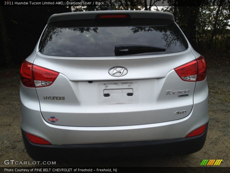 Diamond Silver / Black 2011 Hyundai Tucson Limited AWD