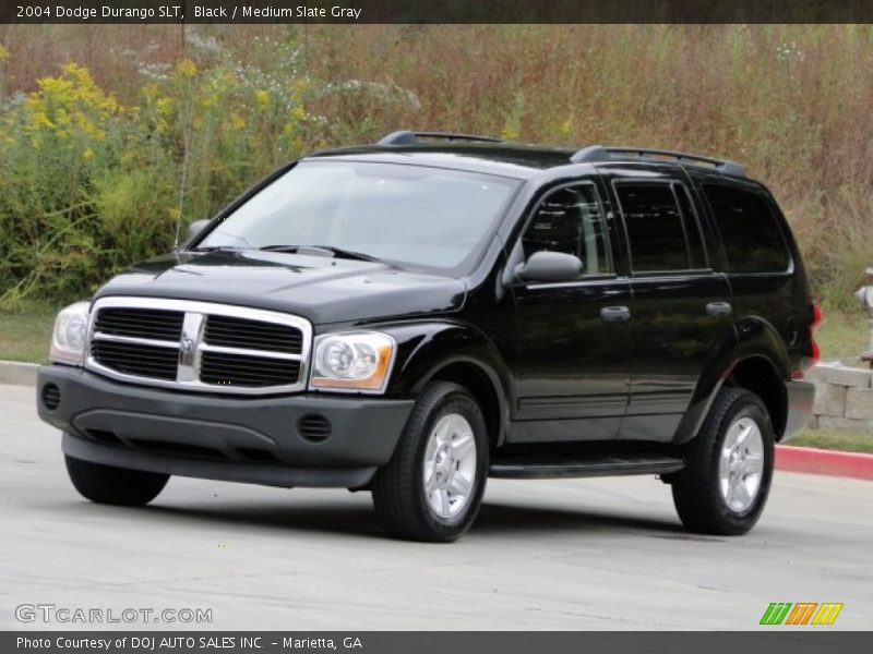 Black / Medium Slate Gray 2004 Dodge Durango SLT