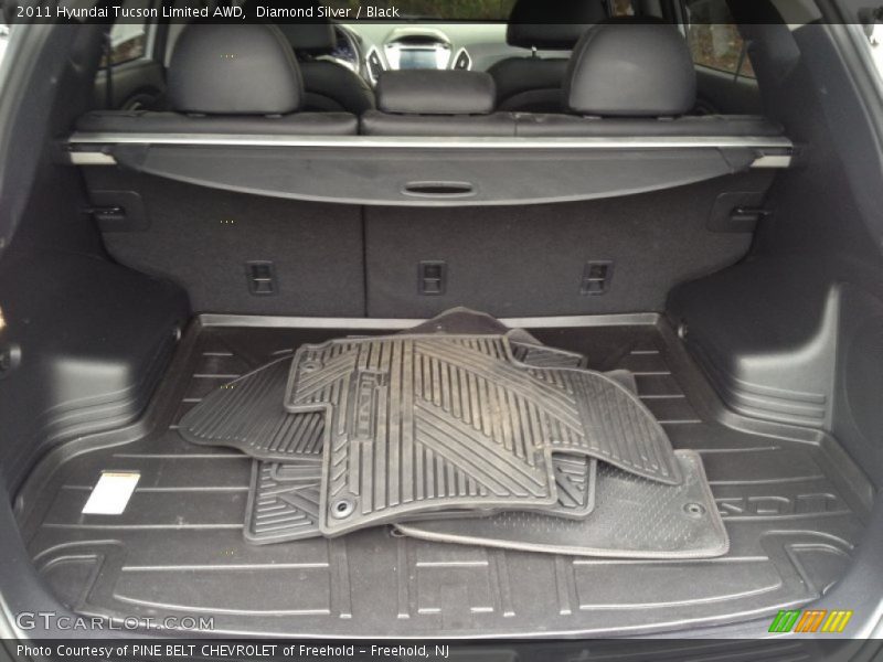 Diamond Silver / Black 2011 Hyundai Tucson Limited AWD