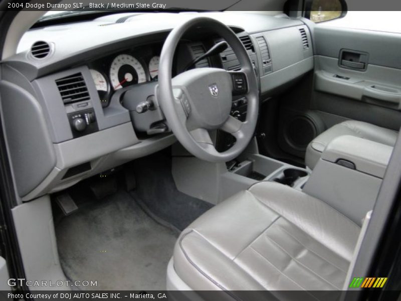 Black / Medium Slate Gray 2004 Dodge Durango SLT