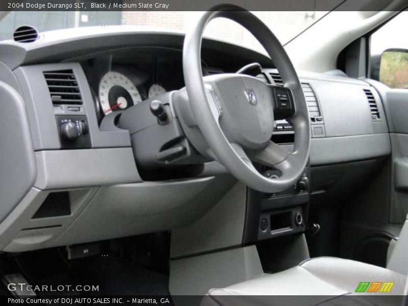 Black / Medium Slate Gray 2004 Dodge Durango SLT