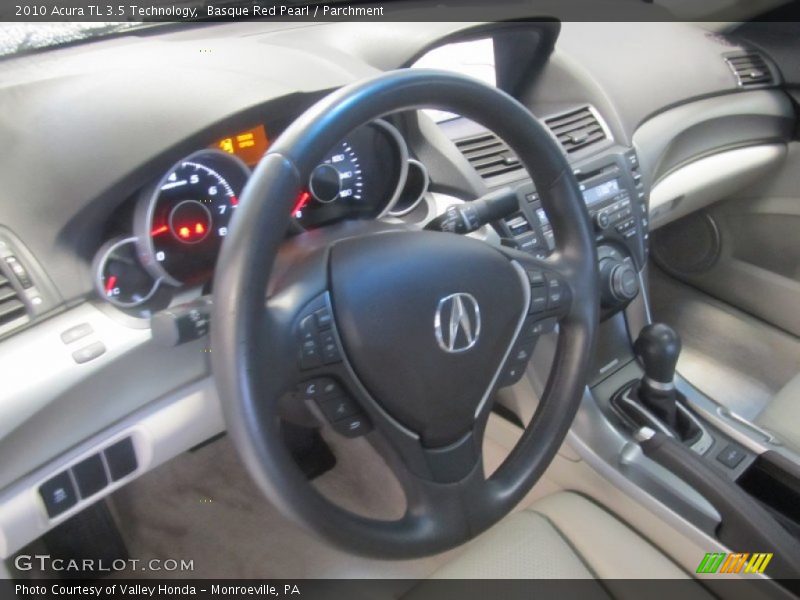 Basque Red Pearl / Parchment 2010 Acura TL 3.5 Technology