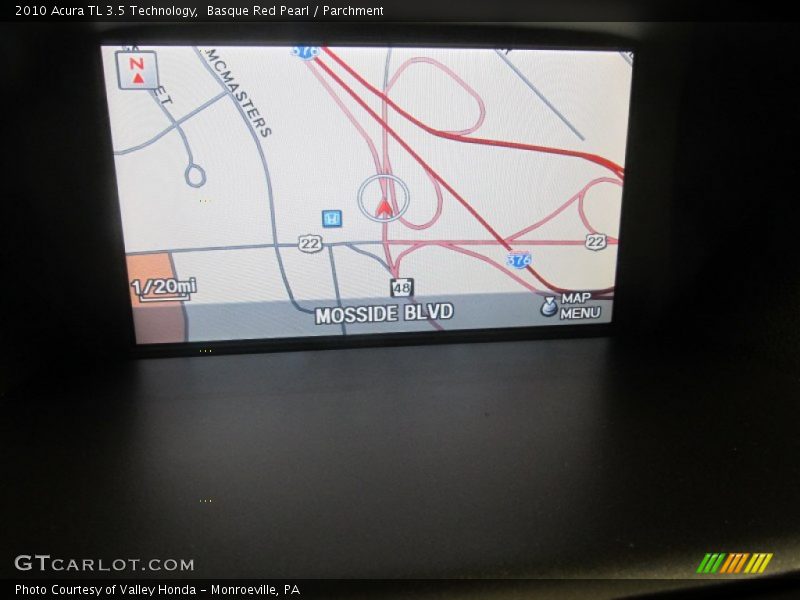 Basque Red Pearl / Parchment 2010 Acura TL 3.5 Technology